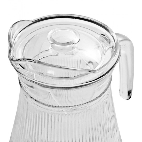 Jarra 1,3 Litros Sleek Em Vidro Com Tampa Mimo Style